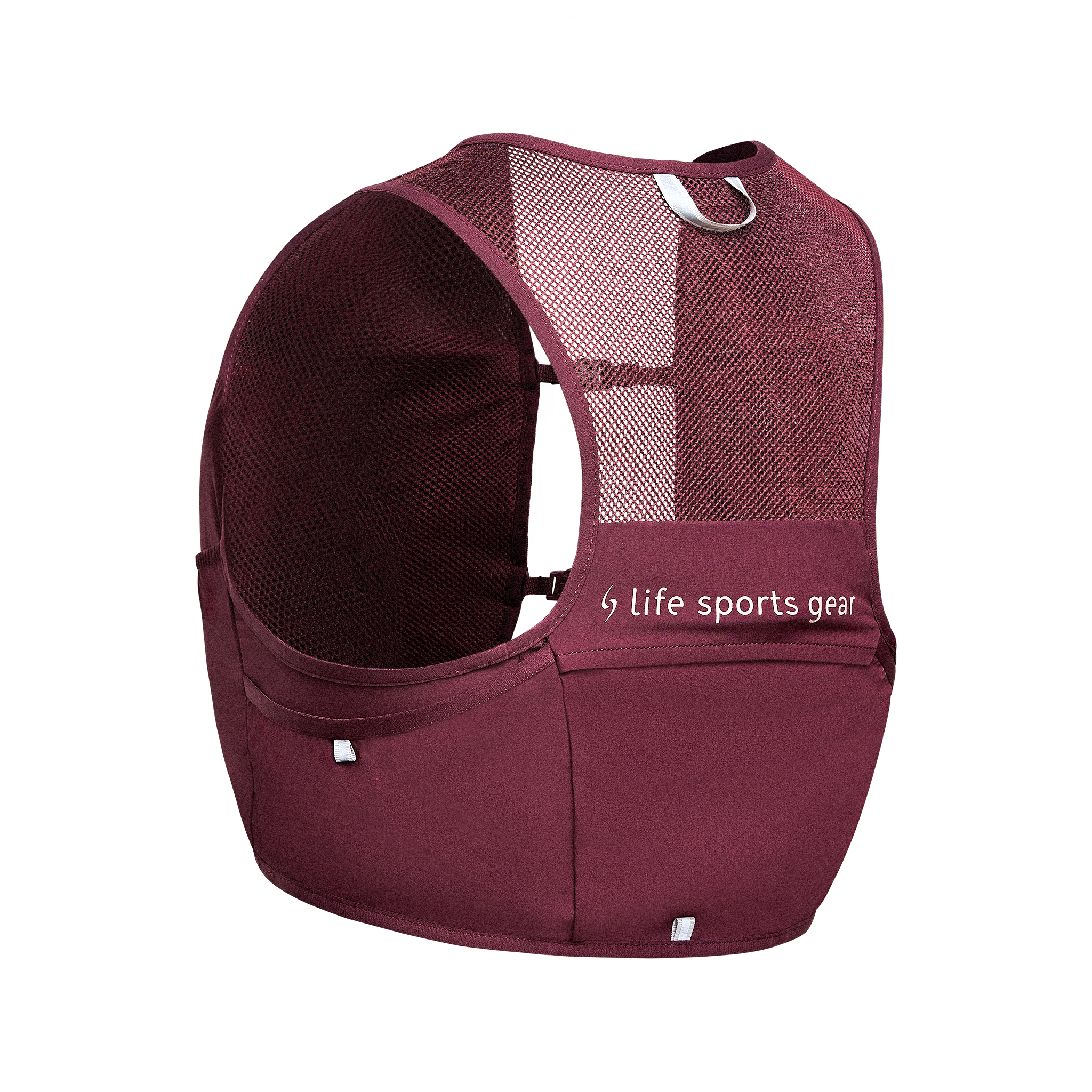 Plume running vest with hydration system on a white background #color_plume