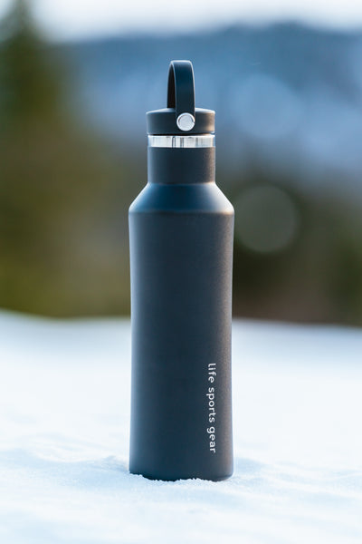 Bouteille isotherme en acier inoxydable avec poignée de transport - 530ml