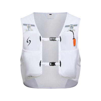 Life sports gear Mist white running vest front view