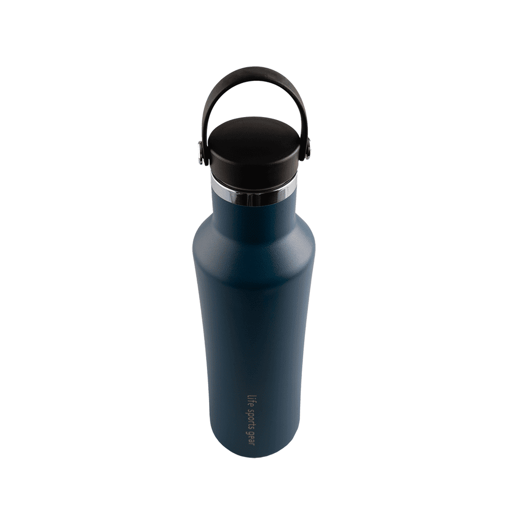 Bouteille isotherme en acier inoxydable avec poignée de transport - 530ml